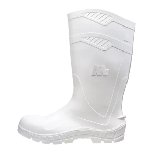 Bota de PVC Médio (AllWork) Branco c/ Forro c/ Bico - Marluvas