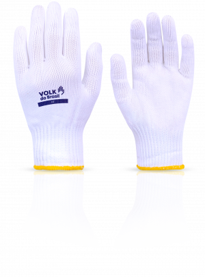 Luva Tricotada Branca sem Pigmento (Fit) - Volk do Brasil