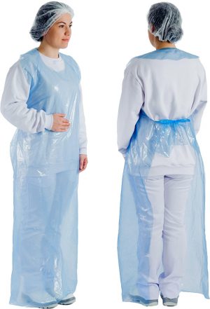 Avental Azul Descartável (70 x 150cm)