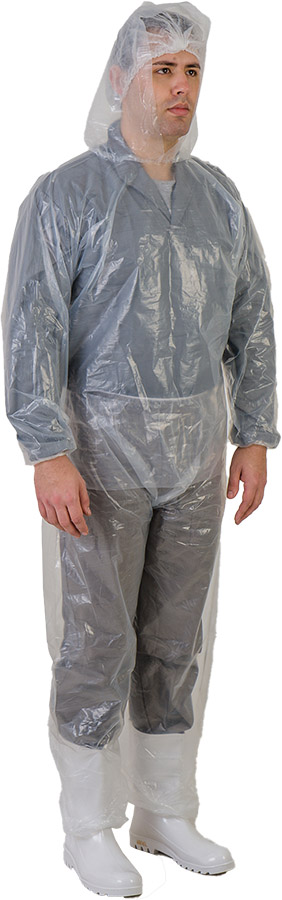 Conjunto Bata com Capuz Reutilizável