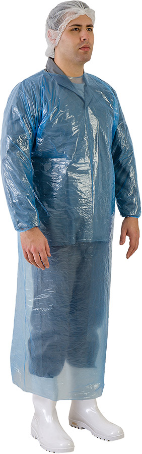 Capa Polietileno Azul Descartável