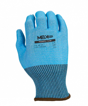 Luva Corte 5 Food Tricotada Azul - Medix