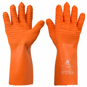 Luva Térmica Emborrachada Laranja - Sumatra