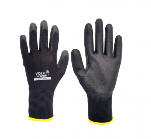 Luva PU Preta Tátil